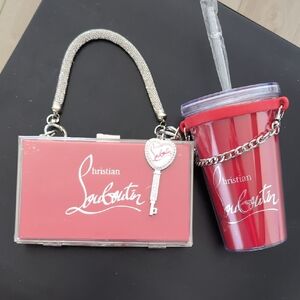 Upcycled Acrylic Clutch And Tumbler Gift Set